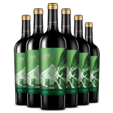 类人首红酒 柔雅紫黛夫橡木桶干红葡萄酒750ml*6瓶整箱贺兰山东麓产区188元