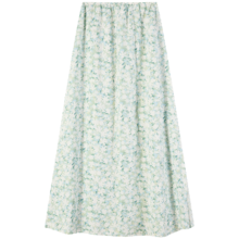 欧迪芬（Ordifen）家居服女清新碎花裙松紧腰半裙可外穿 OF2410 姜黄 L