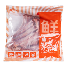 鲜京采 新西兰原切带骨羊排4斤/袋【偏肥】 羊肉烧烤食材 京东自有品牌83.17元（需领券）