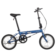11日0点、plus会员：大行（DAHON）KT610折叠自行车16英寸单速男女学生上班上学城市通勤单车 消光蓝