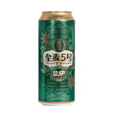 雪花 全麦5号 醇厚型啤酒 500ml*12听
