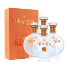 20点、88VIP：泸州老窖 52度纯粮白酒 500ml×4瓶