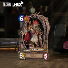 Blizzard暴雪官方正版游戏周边炉石传说希尔瓦娜斯卡牌艺术雕像