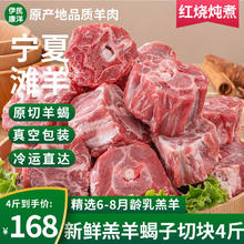 伊民康洋 宁夏滩羊肉 生鲜新鲜羊肋排切条 长条排羊蝎子 清真 羊蝎子4斤