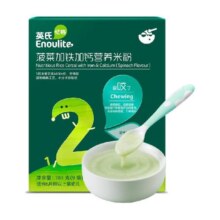 英氏婴儿菠菜益生元牛肉胡萝卜加铁钙锌米粉宝宝辅食营养米糊