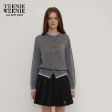 20点：Teenie Weenie 小熊 针织开衫女 外套 深灰色 XS (155)