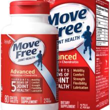 美国Move Free益节维骨力氨糖软骨素钙片 红瓶80粒115元
