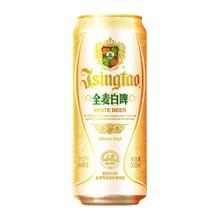 青岛啤酒 TSINGTAO 精酿白啤 全麦酿造 11度 500ml*18听 整箱装 赠纯生330ml*6听
