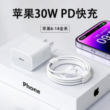 今典 适用14/13/12p插头x手机plusxr快充套装 30W充电器+1米PD线