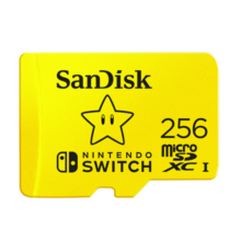 闪迪（SanDisk）256GB TF（MicroSD）内存卡 U3 4K 游戏存储卡 读速100MB/s Switch任天堂授权 超级马里奥主题款
