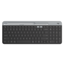 罗技（Logitech）时尚系列 K580 键盘 蓝牙键盘 办公键盘 无线键盘 便携超薄键盘 笔记本键盘 平板键盘 星空灰