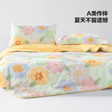 20点！百丽丝 花之茶语抗菌夏被 150x200cm