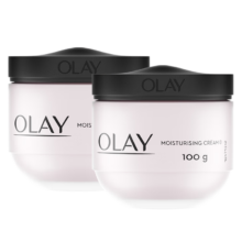 玉兰油（OLAY） 滋润面霜100g护肤品补水保湿乳液舒缓干燥温和润肤紧致肌肤大容量 【超值两瓶装】滋润霜100g