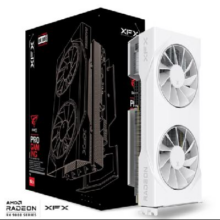 23号10点：讯景（XFX）AMD RADEON RX 9070 战狼270 16GB 白色显卡