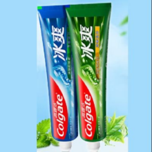高露洁 冰爽牙膏含氟 薄荷+龙井 180g*2支