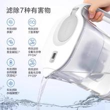 飞利浦 净水壶家用过滤水器厨房净水器自来水过滤壶4.2L