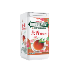 绿箭无糖口香糖茶立方玫瑰乌龙茶味40g/瓶 口气清新糖休闲零食糖果