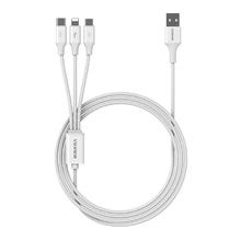 罗马仕 CB251V Lightning/Micro USB/Type-C转USB-A 3.5A 数据线