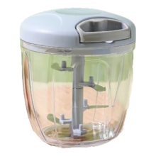 捣蒜泥神器手动蒜泥器厨房拉蒜器3叶刀片 随机颜色 500ml