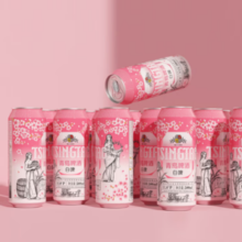 赠白啤330*6听！TsingTao 青岛啤酒  白啤11度樱花系列 500mL 12罐 整箱装