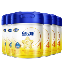 飞鹤星飞帆4段(3-6岁适用) CBP骨骼发育儿童成长奶粉750g*6
