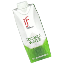 plus会员:if 100%天然椰子水泰国进口果汁饮料500ml*12瓶