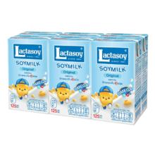 折1.1亓/盒 力大狮泰国进口豆奶125ml