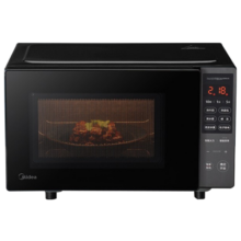 美的（Midea） 微波炉家用 800W平板速热 智能菜单 智能变频 微波杀菌 PM20M3 20L 黑色