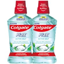 高露洁 盐爽漱口水500ml*2瓶+赠家政服务2小时/30元京豆