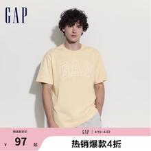 Gap 断码清仓！纯棉字母logo短袖T恤 美版A00818