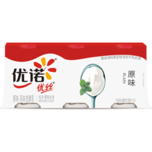 优诺（yoplait）优丝原味酸奶135gx3杯  家庭分享装 低温酸牛奶 风味发酵乳22.9元 (月销1w+)