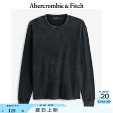 Abercrombie & Fitch 男装春季新款华夫格圆领长袖T恤 KI124-4532