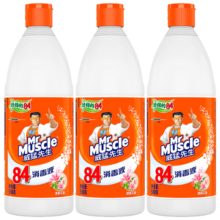 威猛先生（Mr Muscle） 84消毒液 500g*3瓶 家用清洁 清新花香
