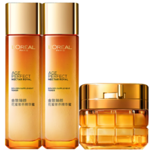 欧莱雅 金致臻颜花蜜 胶原精粹水130ml+乳液50ml*2