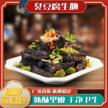 长沙臭豆腐生胚商用半成品美食湖南油炸灌汤小吃黑白色臭干子批发