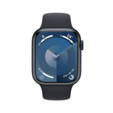 Apple/苹果 Watch Series 9 智能手表GPS款45毫米午夜色铝金属表壳 午夜色运动型表带S/M MR993CH/A