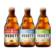 再降价：Vedett 白熊 精酿 白啤+玫瑰+接骨木 330ml*3瓶 组合装
