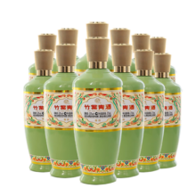 竹叶青酒 荣耀绿 清香型露酒 53度375ml*12瓶 整箱装 送礼宴请