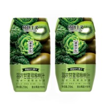 需首单：植物主义 羽衣甘蓝猕猴桃果汁210ML*2瓶 尝鲜装