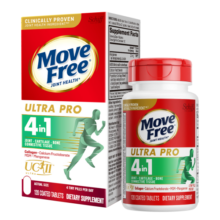 Move Free益节舒缓骨胶原120粒*2 蛋白肽关节肽氨糖软骨素钙片维骨力搭档
