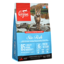 Orijen渴望猫粮 成猫幼猫干粮 六种鱼肉无谷全价通用进口1.8kg效期26/1319元 (券后省20,月销1w+)