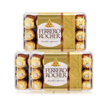 费列罗（FERRERO）【短保5月到期】榛果巧克力30粒3盒装生日礼物伴手礼企业福利