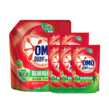 OMO 奥妙 袋装洗衣液 除菌除螨抑菌香味持久留香 3kg+400g*5袋