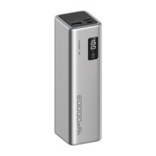 再降价、PLUS会员：CukTech 酷态科 PB200 15号电能柱SE 移动电源 银色 20000mAh Type-C 100W
