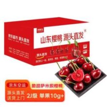16日12点，京鲜生 山东樱桃 2J级 10g+ 净重1.8斤