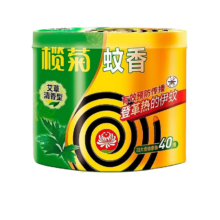 PLUS会员：榄菊 蚊香 加大盘 艾草型40圈/盒