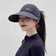 猫人 女加宽加深防晒渔夫帽 黑色