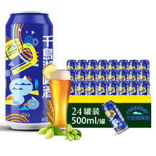 88VIP会员：千岛湖啤酒 乐享时光 黄啤 500ml*24罐