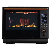 东芝（TOSHIBA）ER-XD5000CNB珍珠水波炉pro轻奢款进口微蒸烤炸一体机变频微波炉家用蒸烤箱空气炸AI石窑烤30L