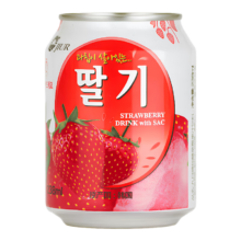 临期：九日牌 果肉草莓汁饮料238ml*1瓶（25/8）